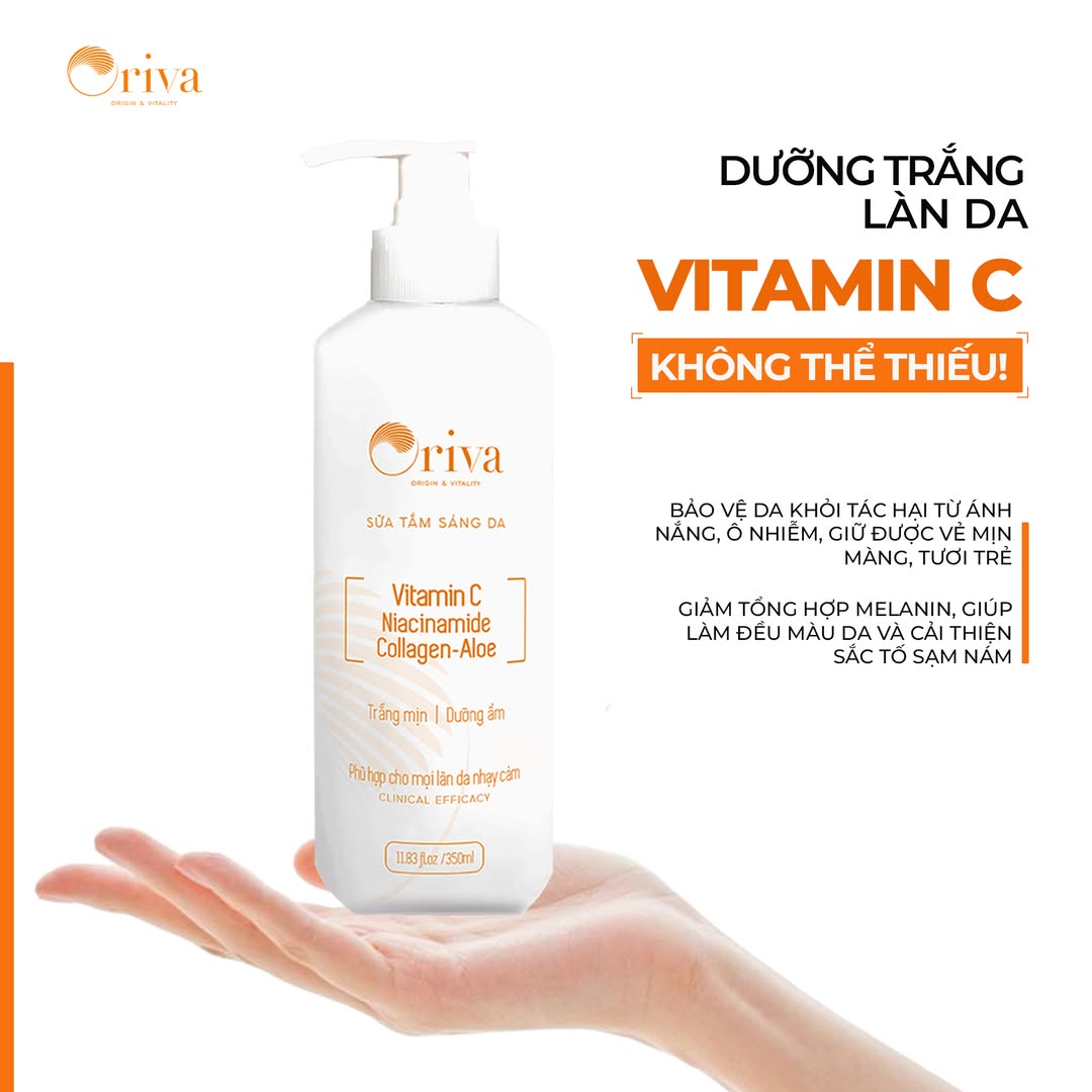 sữa tắm trắng da